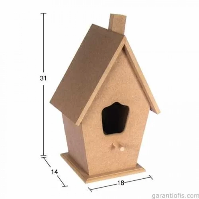 Hobi-Art KU 237 Boyanabilir Dekoratif Ahşap Kutu