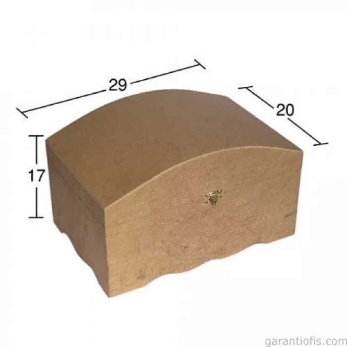 Hobi-Art KU 297 Boyanabilir Ahşap Dekoratif Kutu