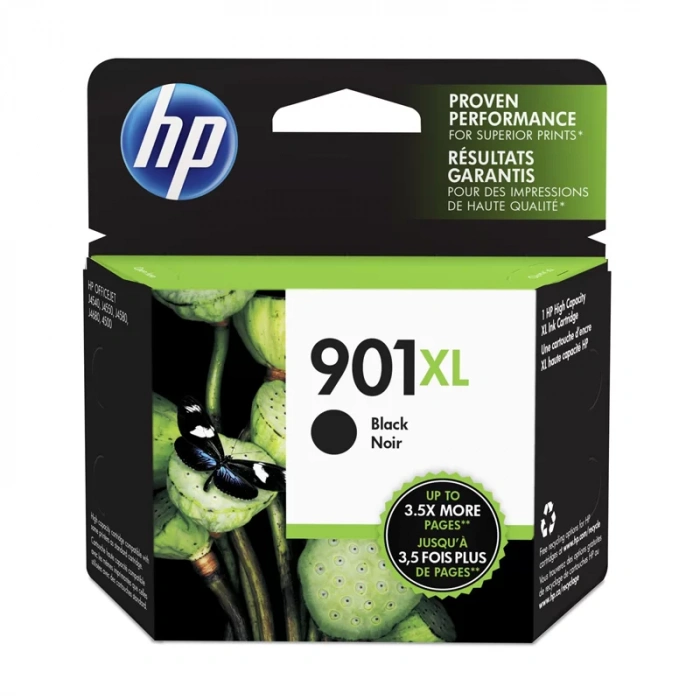HP CC654AE 901XL SİYAH MÜREKKEP KARTUŞ 700 SAYFA YÜKSEK KAPASİTE (4500 J4580 J4660)