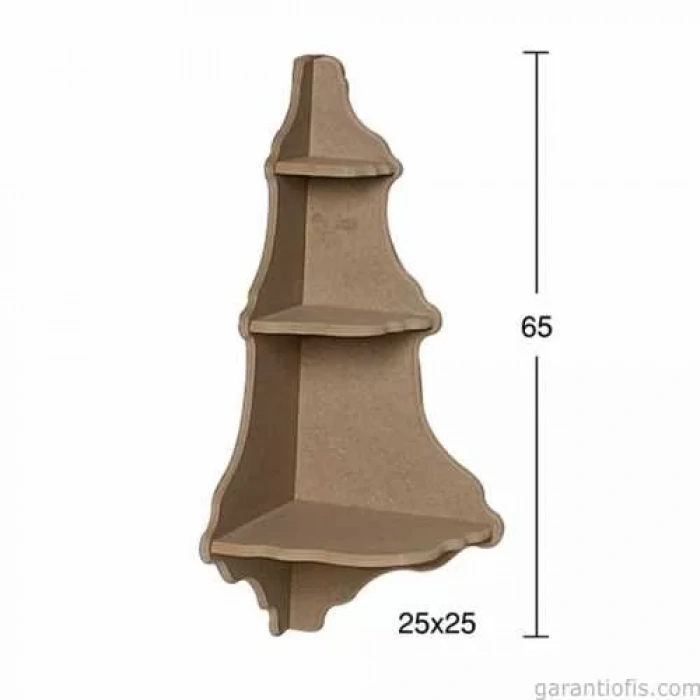 Hobi-Art RA 520 Boyanabilir Dekoratif Ahşap Raf (Duvar Tip)