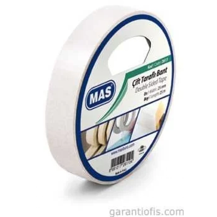 Mas 2613 Çift Taraflı Bant (25mm x 25m)