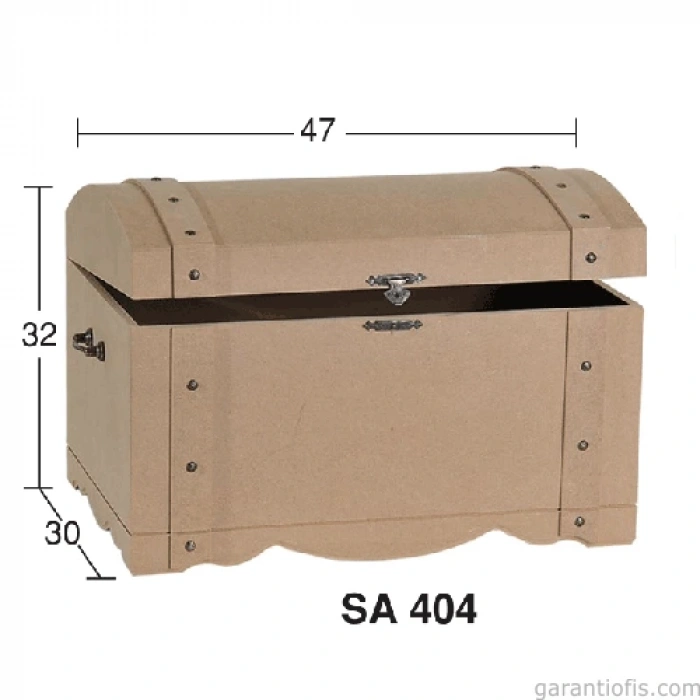 Hobi-Art SA 404 Boyanabilir Ahşap Sandık
