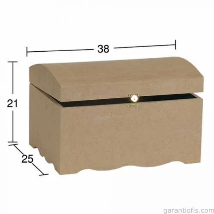 Hobi-Art SA 411 Boyanabilir Ahşap Sandık