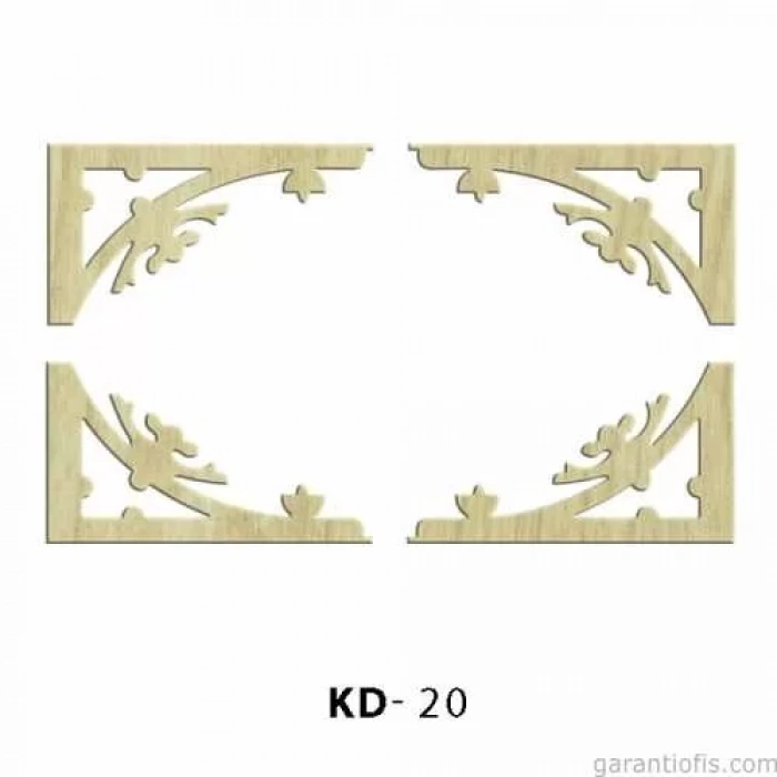 Hobi-Art KD 20 - Köşe Süs Setii  Dekoratif Mini Ahşap Obje