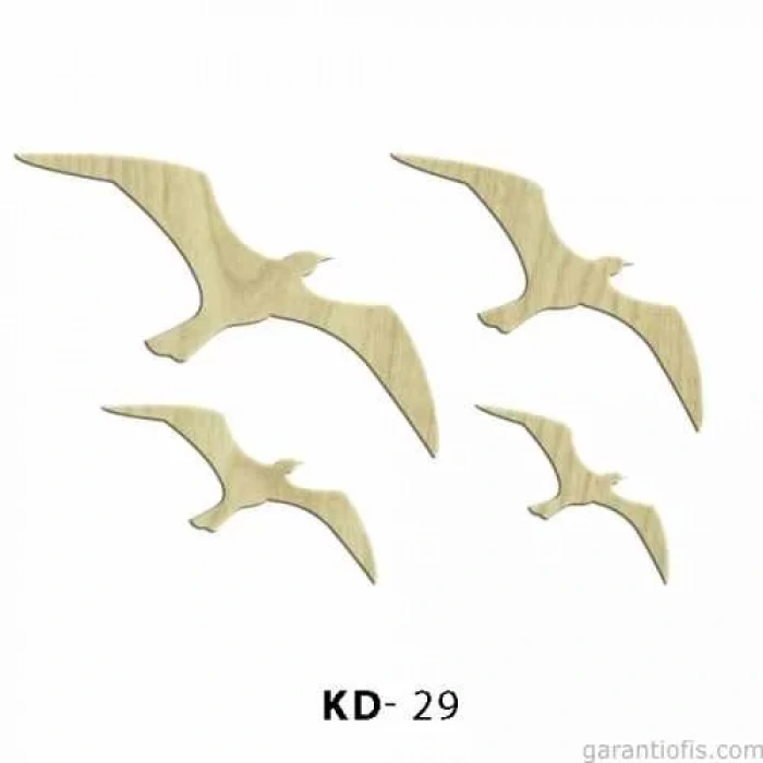Hobi-Art KD 29 - Martı Dekoratif Mini Ahşap Obje