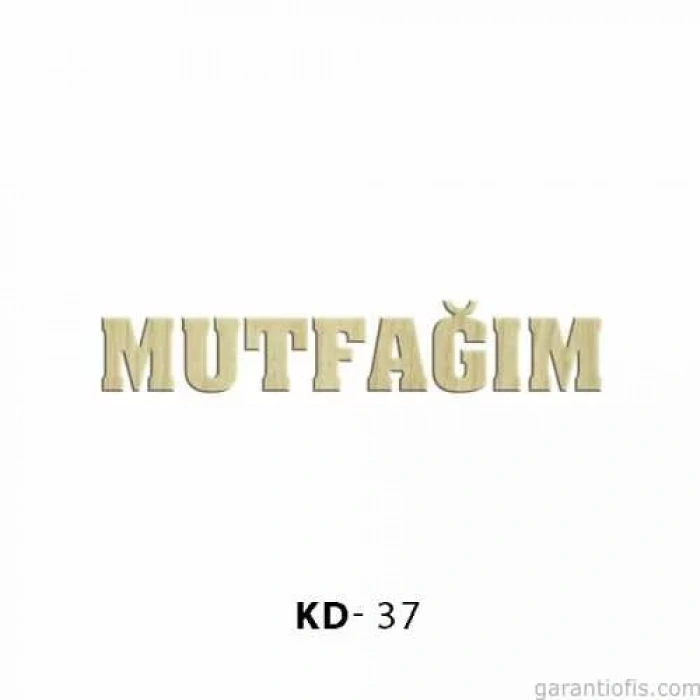 Hobi-Art KD 37 - Mutfağım Yazılı Dekoratif Mini Ahşap Obje