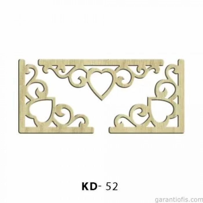 Hobi-Art KD 52 Dekoratif Mini Ahşap Obje