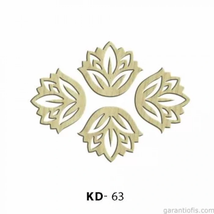 Hobi-Art KD 63 - Lale Tasarımlı Dekoratif Mini Ahşap Obje