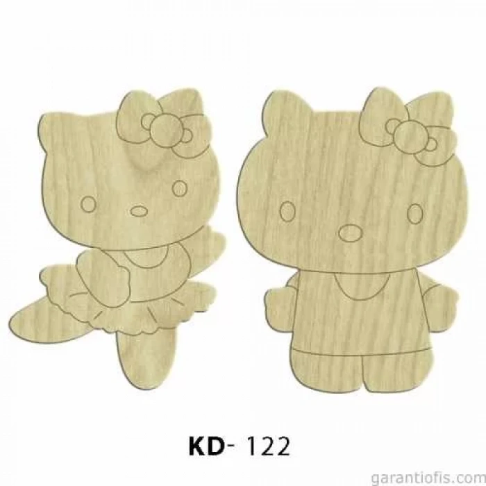 Hobi-Art KD 122 - Çizgi Film Karakterleri Mini Ahşap Obje