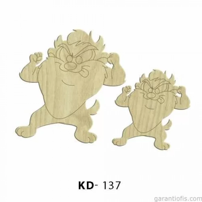 Hobi-Art KD 137 - Çizgi Film Karakterleri Mini Ahşap Obje