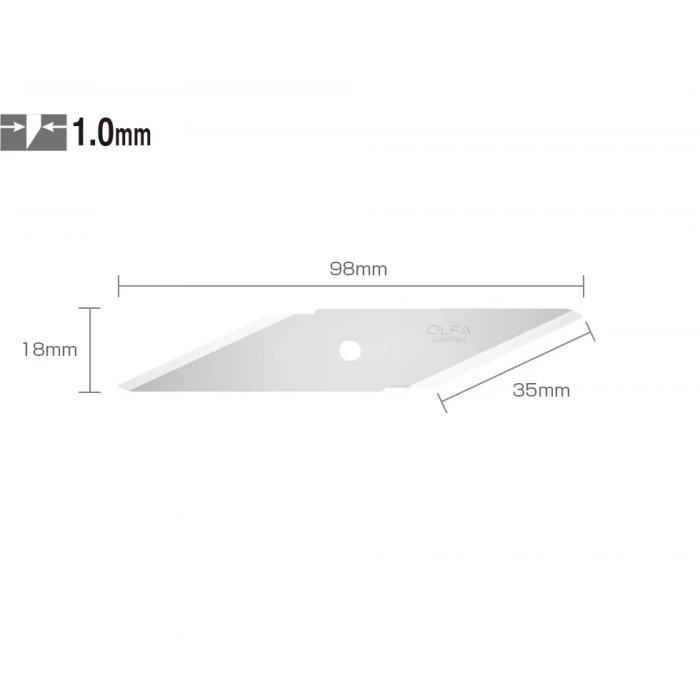 OLFA CKB-1 Çift Yönlü Maket Bıçağı Yedeği (2 li)