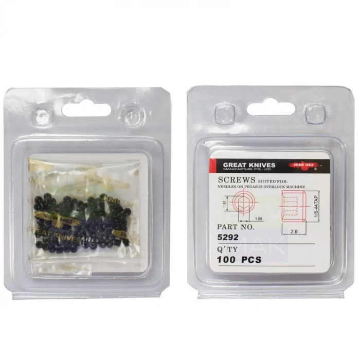 Golden Eagle 5292 Siruba Overlok İğne Vidası (100 Adet)