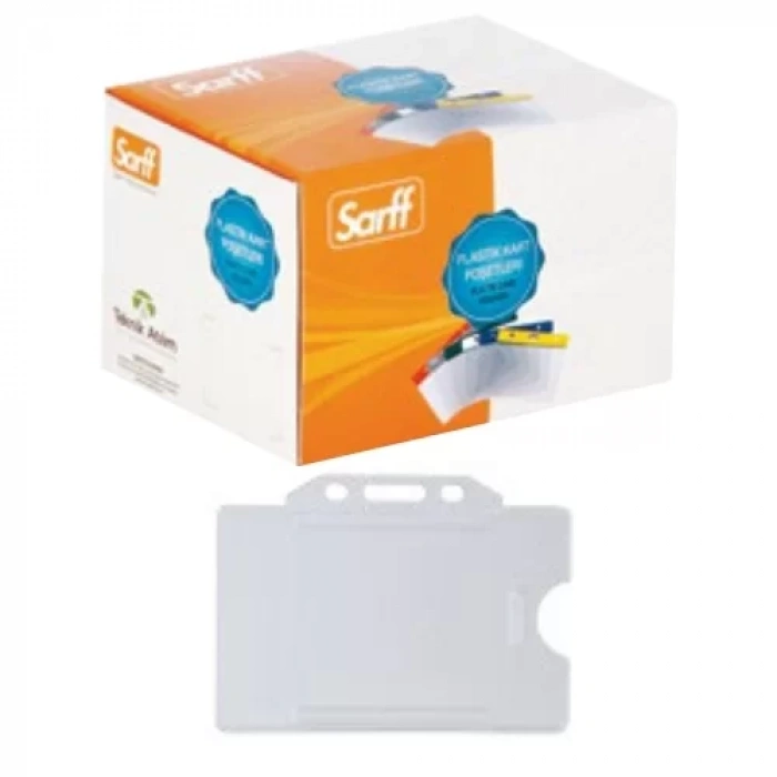Sarff Sert Plastik Kart Koruyucu Şeffaf (50 li Kutu)