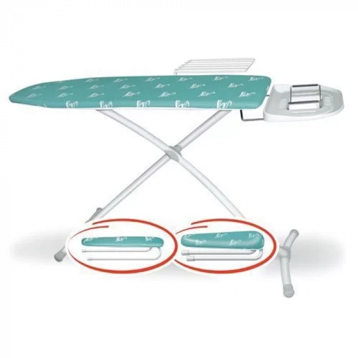 Silter SM/GZM 900 D Gazella Squad Ev Tipi Ütü Masası - Çamaşırlıklı, Kol ve Beden Aparatlı