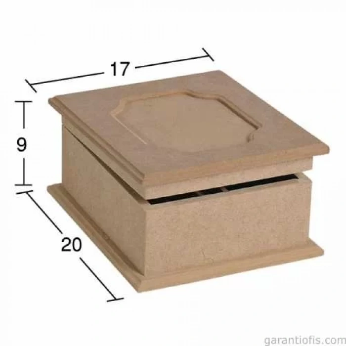 Hobi-Art KU 224 Boyanabilir Ahşap Kutu