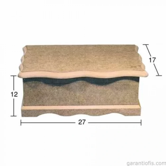 Hobi-Art KU 245 Boyanabilir Ahşap Kutu