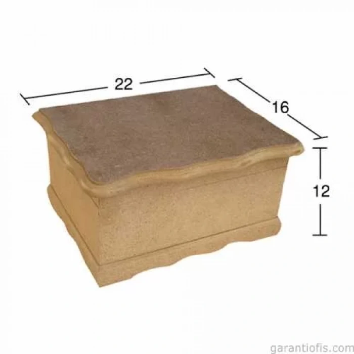 Hobi-Art KU 246 Boyanabilir Ahşap Kutu