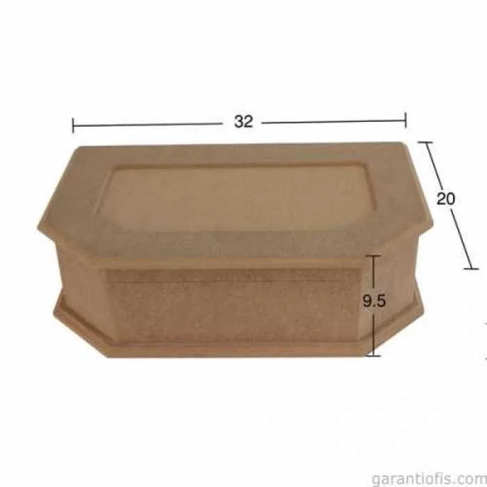 Hobi-Art KU 258 Boyanabilir Ahşap Kutu