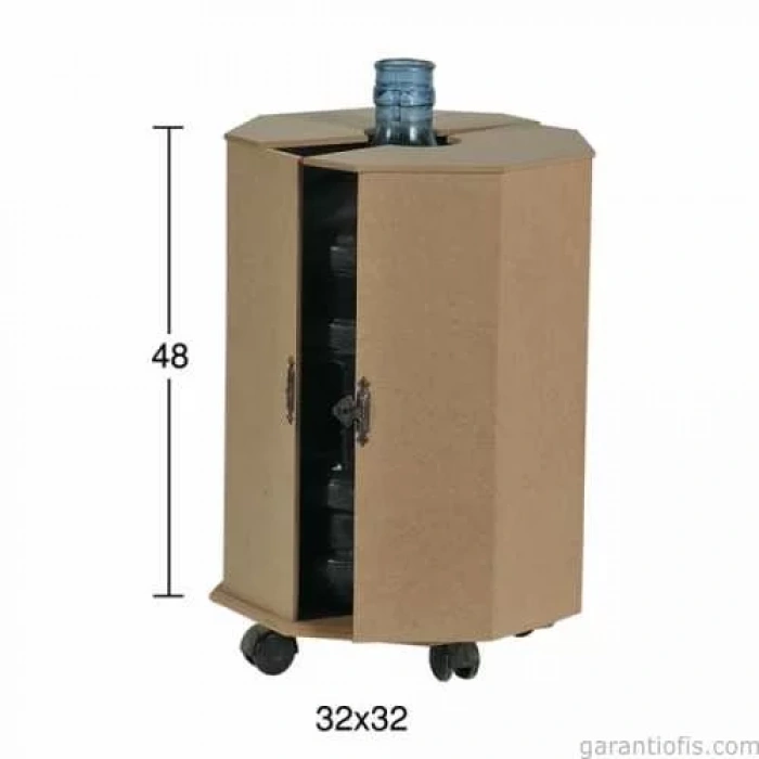 Hobi-Art D 57 Boyanabilir Ahşap Damacana Dolabı