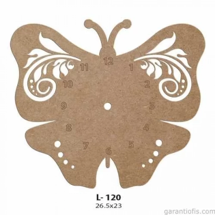 Hobi-Art L 120 Dekoratif Ahşap Saat