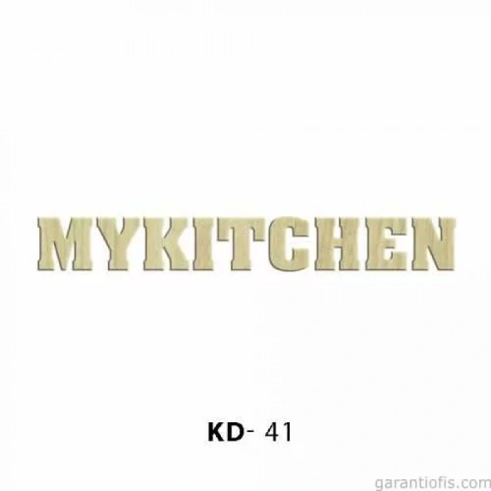Hobi-Art KD 41 - Mykitchen Yazılı Dekoratif Mini Ahşap Obje