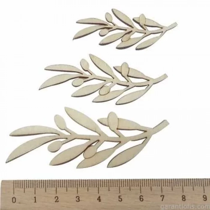 Hobi-Art KD 155 - Zeytin Dalı Figürlü Dekoratif Mini Ahşap Obje