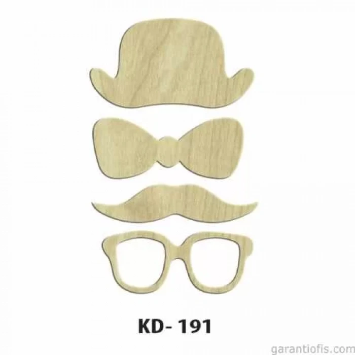 Hobi-Art KD 191 Dekoratif Mini Ahşap Obje