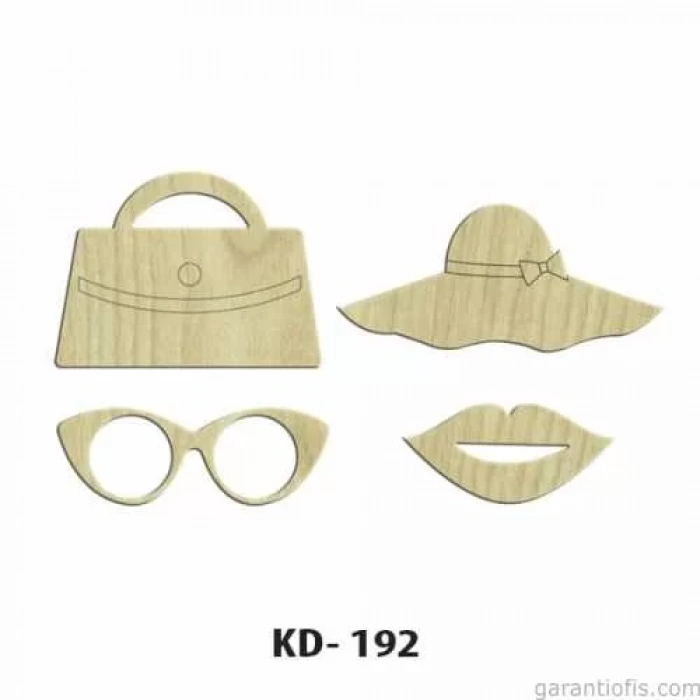 Hobi-Art KD 192 Dekoratif Mini Ahşap Obje