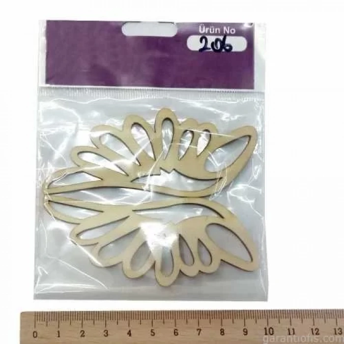 Hobi-Art KD 206 Kanat Şeklinde Dekoratif Mini Ahşap Obje