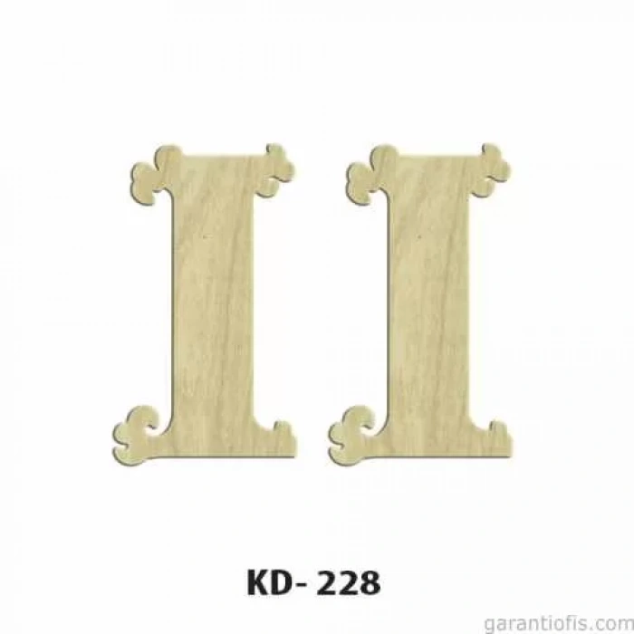 Hobi-Art KD 228 Dekoratif Mini Ahşap Harfler (I Harfi)