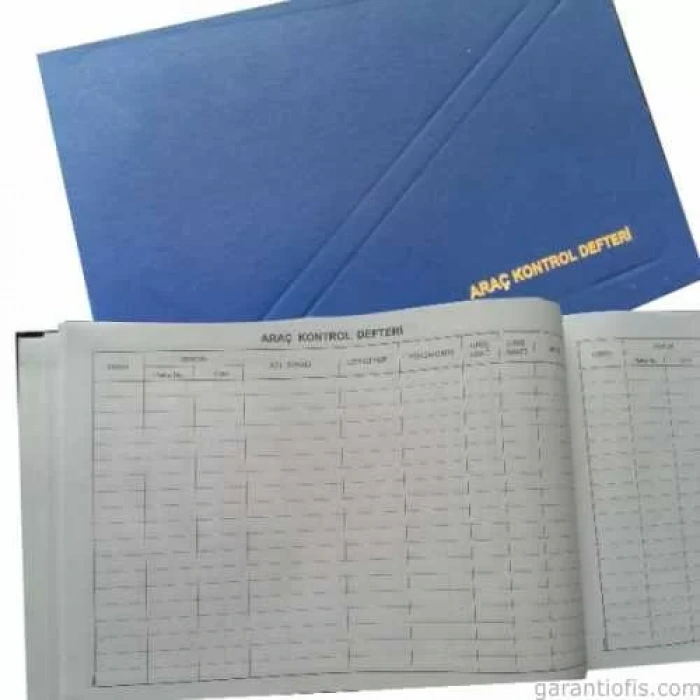 Dilman Ciltli Araç Kayıt Defteri (Araç Kontrol Defteri - 96 Yaprak)