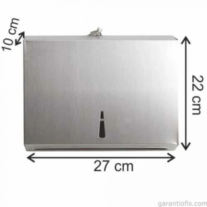Garanti Metal 7195 Paslanmaz Çelik Z Katlama Havlu Dispenseri (Havlu Aparatı)