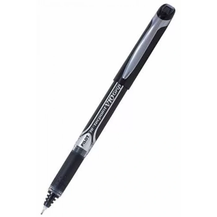 Pilot Hi-Tecpoint V10 Grip Siyah iğne Uçlu Roller Kalem (1,0mm)