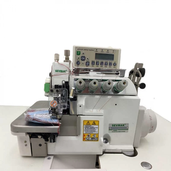 Sevmak VT-3216EXT-05UBT 5 İplik Transportlu Tam Otomatik Akıllı İplik Kesicili Overlok Makinası