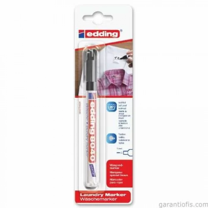 Edding 8040 Siyah Çamaşır Kalemi
