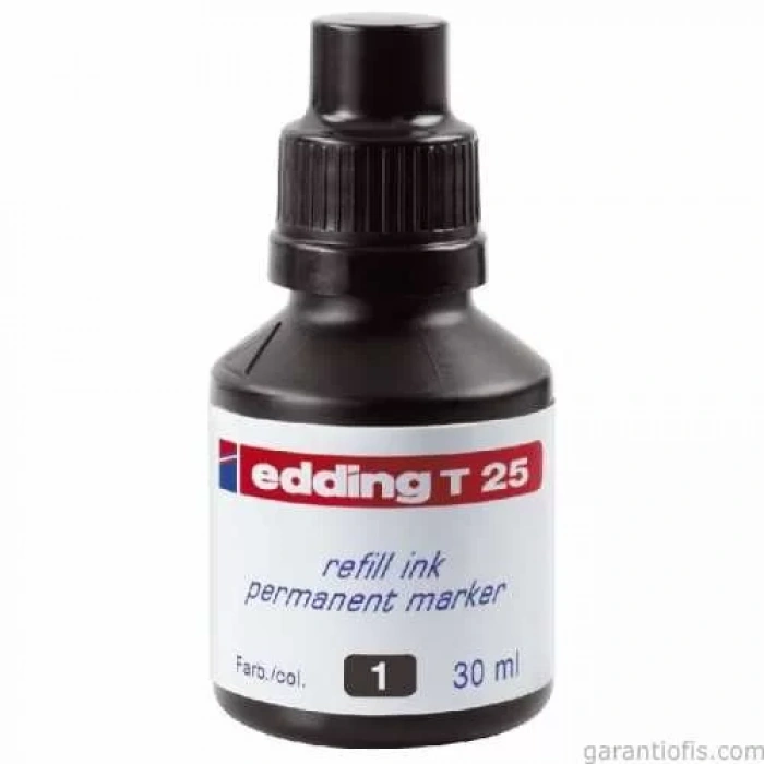 Edding T25 Siyah Yedek Mürekkep (30 ml)