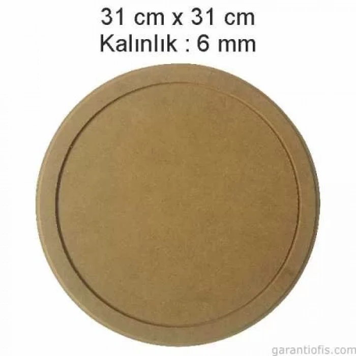 Hobi-Art L 275 Dekoratif Daire Şeklinde Ahşap Supla