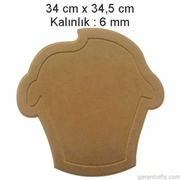 Hobi-Art L 283 Dekoratif Cupcake Ahşap Supla