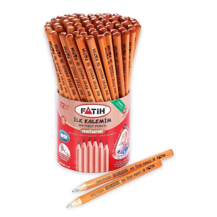 Fatih Jumbo Üçgen Başlangıç Kurşun Kalemi Naturel