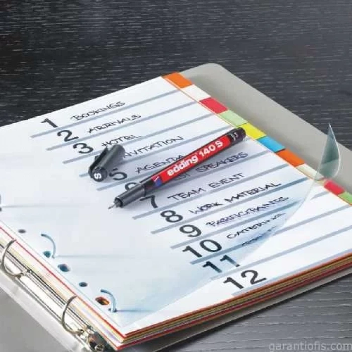 Edding 140S Kırmızı Permanent Asetat Kalemi