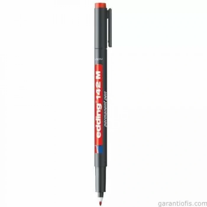 Edding 142M Kırmızı Permanent Asetat Kalemi