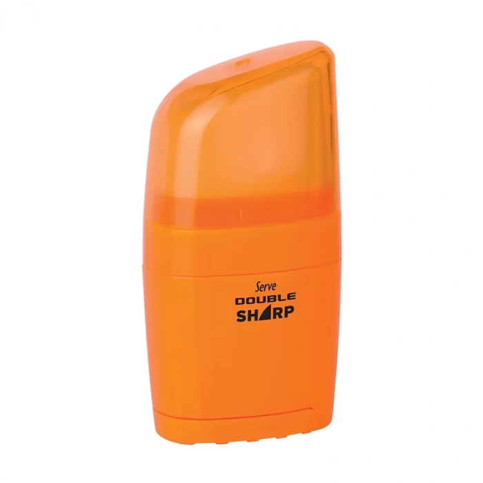 SERVE DOUBLE SHARP SİLGİLİ KALEMTRAŞ TURUNCU