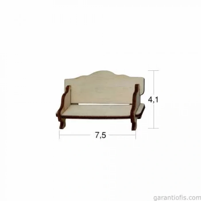 Hobi-Art MN 06 Ham Ahşap Minyatür Obje