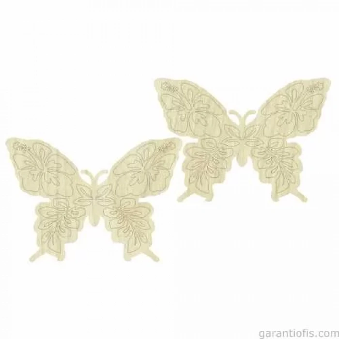 Hobi-Art KD 264 Kelebek Figürlü Mini Ahşap Obje