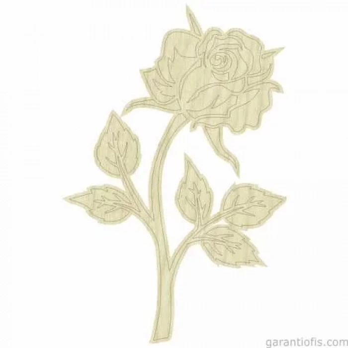 Hobi-Art KD 270 Gül Figürlü Mini Ahşap Obje