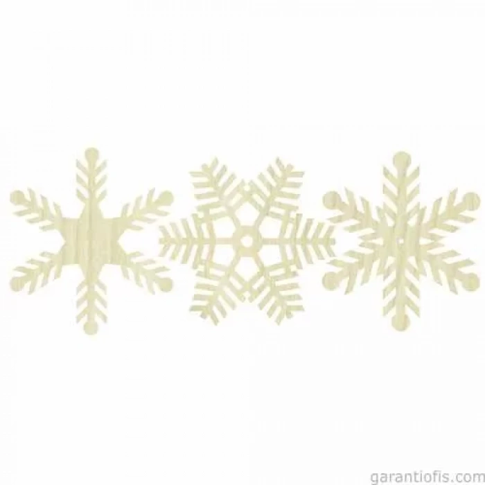 Hobi-Art KD 277 Kar Tanesi Figürlü Mini Ahşap Obje