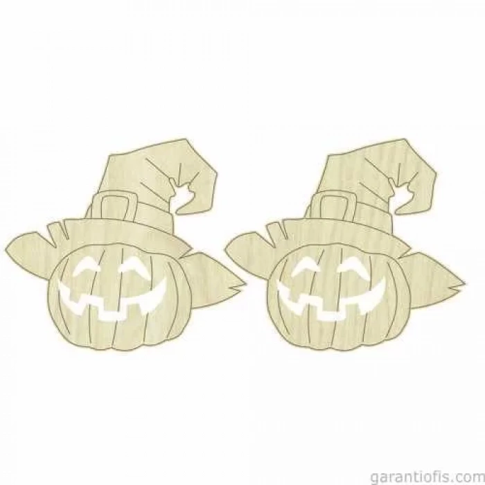 Hobi-Art KD 289 Balkabağı Figürlü Mini Ahşap Obje