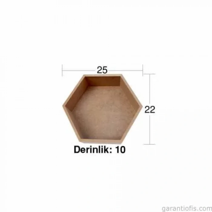 Hobi-Art L 242 Ham Ahşap Petek Tasarımlı Raf