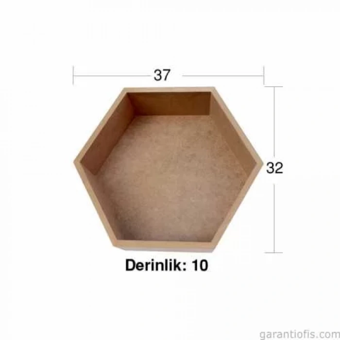 Hobi-Art L 244 Ham Ahşap Petek Tasarımlı Raf