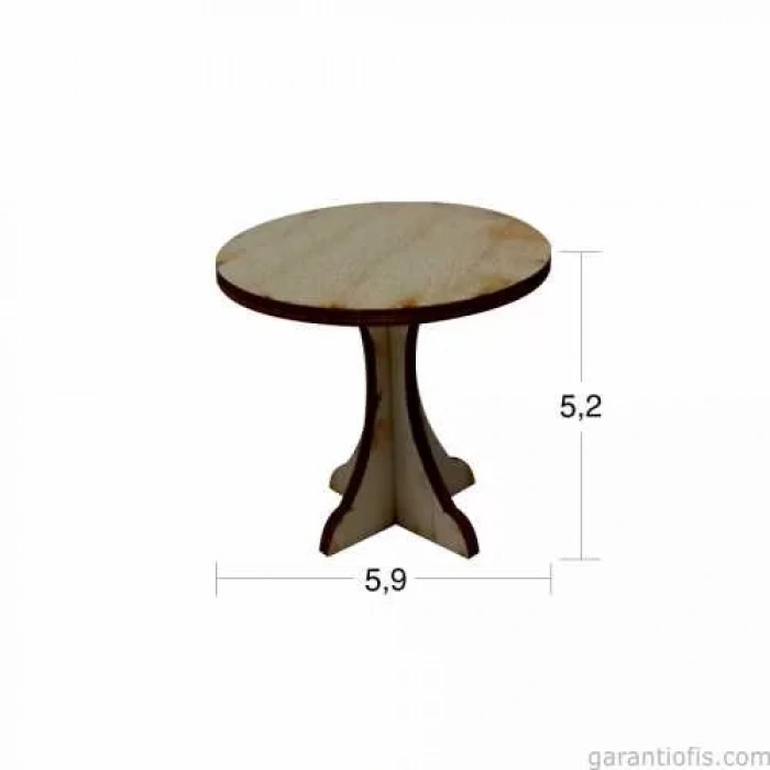 Hobi-Art MN 15 Ham Ahşap Minyatür Obje